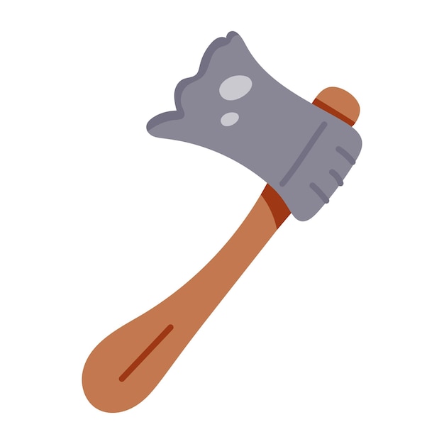 Axe hand drawn icon, scalable design