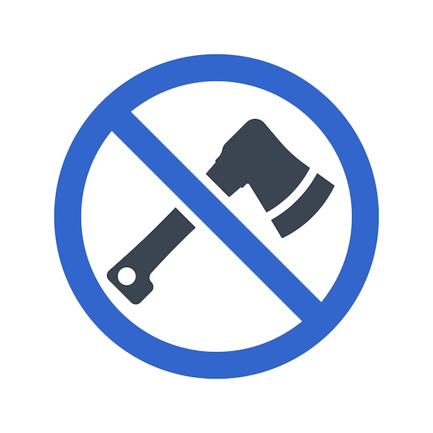 Axe restriction icon