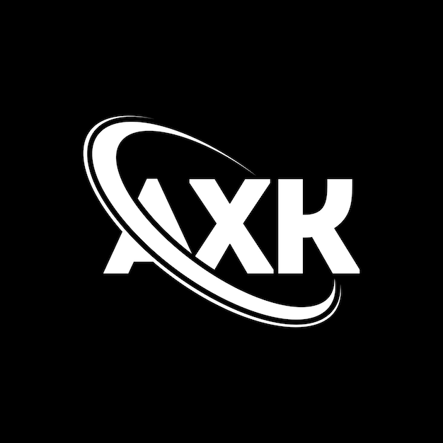 Vector axk logo axk letter axk letter logo design initials axk logo linked with circle and uppercase monogram logo axk typography for technology business and real estate brand