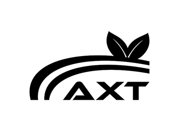 AXT シンプルでモダンなモノグラム ロゴ AXT アブストラクト アルファベット ベクトル デザイン