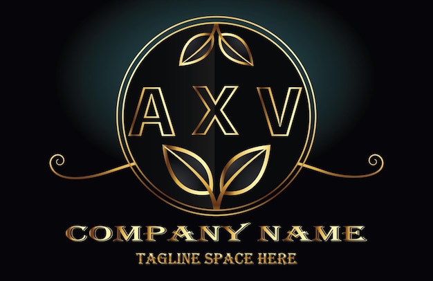 Vector axv letter logo