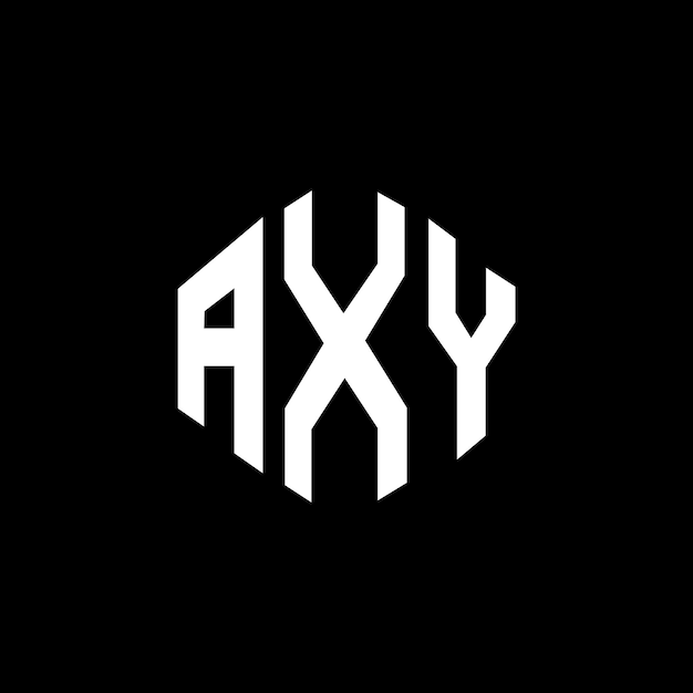 Vector axy letter logo design with polygon shape axy polygon and cube shape logo design axy hexagon vector logo template white and black colors axy monogram business and real estate logo