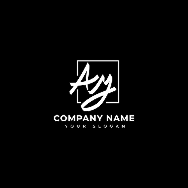 Ay Initial signature logo vector design