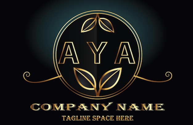 Vector aya letter logo