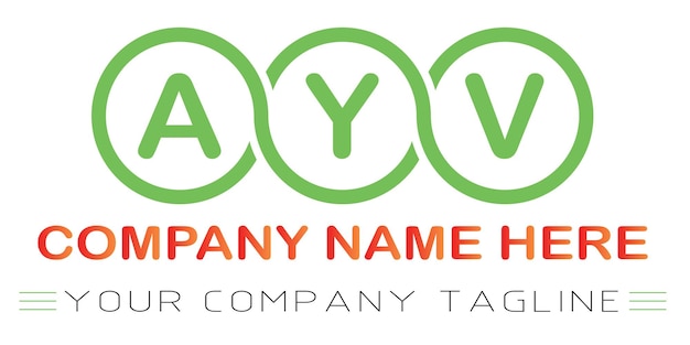 AYV Letter Logo Design