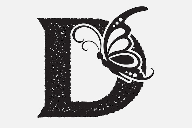 Az butterfly monogram alphabet bundle
