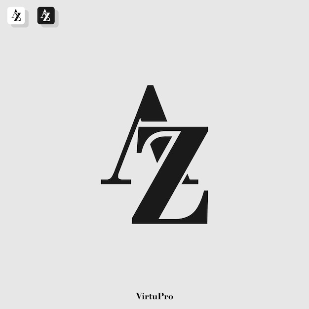 Vector az monogram logo