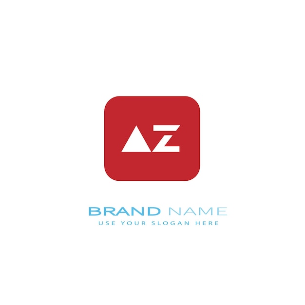 AZ465 letter AZ logo ontwerp