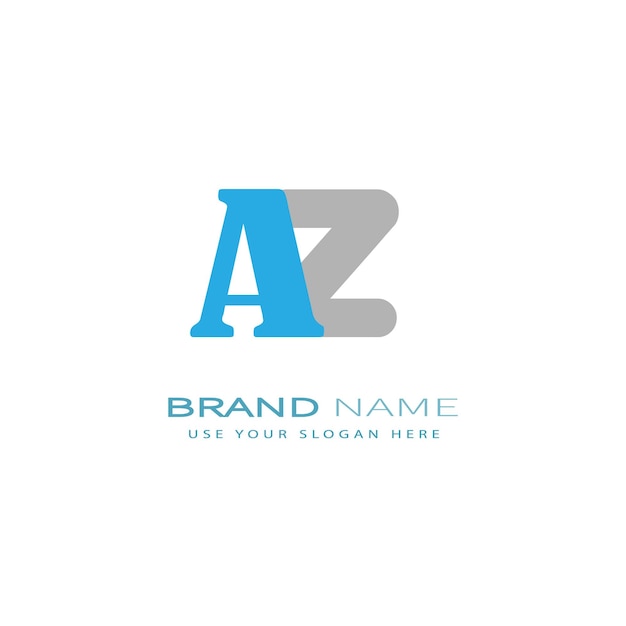 AZ469 letter AZ logo ontwerp
