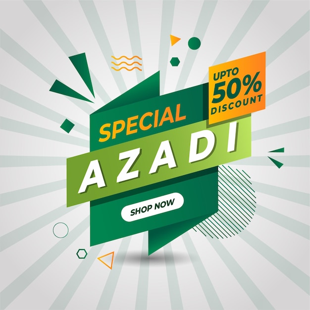 Azadi verkoop verticale banner gratis vector