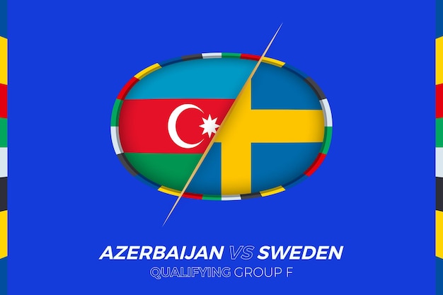 Azerbaijan vs Sweden icon for European football tournament qualification group F