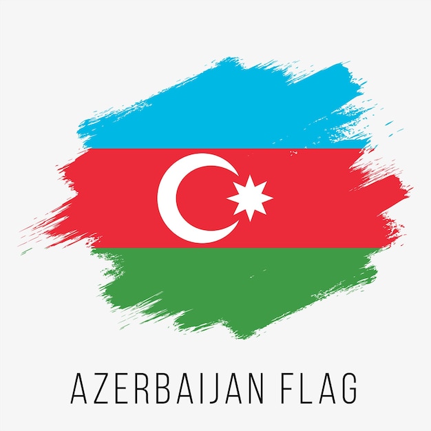 Azerbeidzjan Vector Vlag. Vlag van Azerbeidzjan voor Onafhankelijkheidsdag. Grunge Vlag van Azerbeidzjan