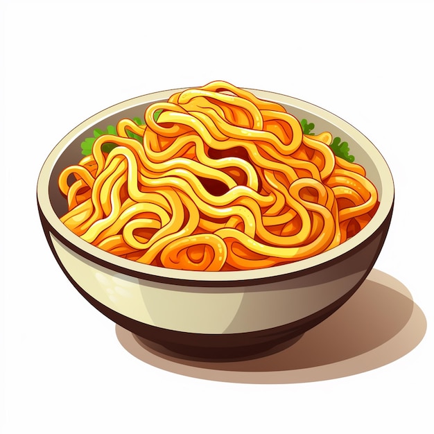 Aziatisch Chinees eten maaltijd noodle ramen koken vector menu pasta ontwerp illustratie resta