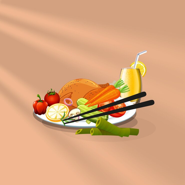 Aziatisch eten en traditionele restaurants, koken, menu, vectorillustratie