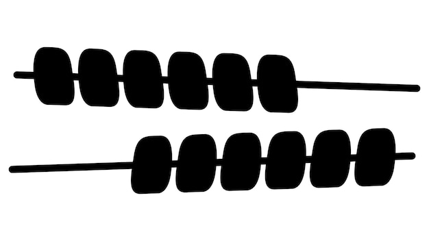 Aziatisch eten pictogram silhouet