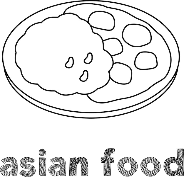 Aziatisch eten vector ontwerp