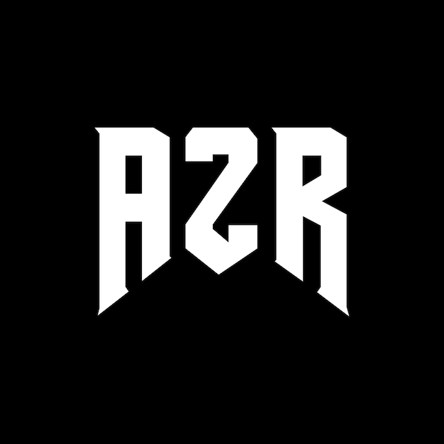 AZR letter logo ontwerp voor technologiebedrijf AZR logo ontwerp zwarte en witte kleurencombinatie AZR logo AZR vector AZR ontwerp AZR icoon AZR alfabet AZR typografie logo ontwerp