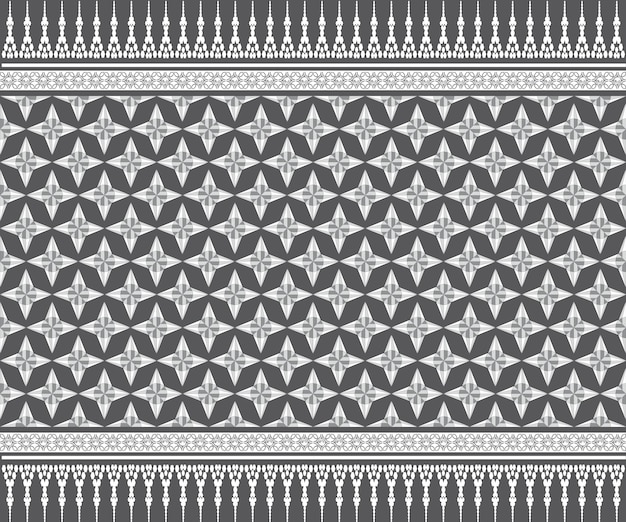 Aztec ethnic background design vector with a seamless pattern. Traditional motifs are illustrated.