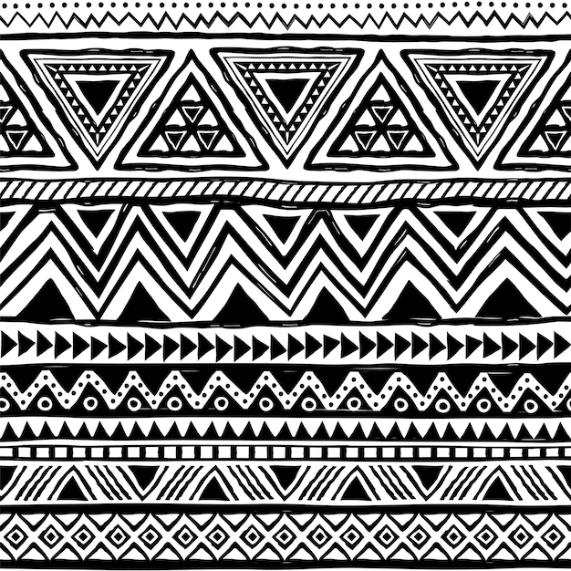 aztec ethnic seamless pattern native american backdrop mexican print