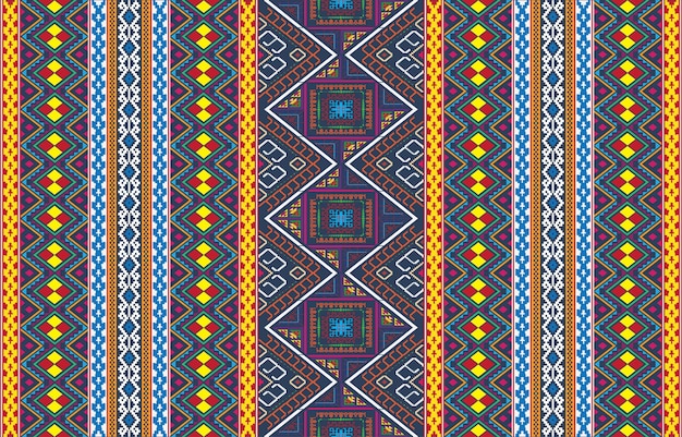 Aztec motifs vector seamless pattern design. background illustration of a tribal pattern template