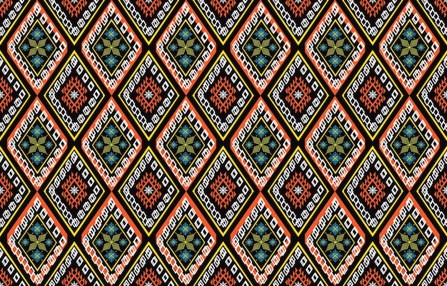 aztec motifs vector seamless pattern design. background illustration of a tribal pattern template