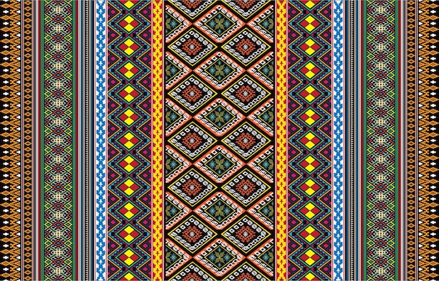 Aztec motifs vector seamless pattern design. Background illustration of a tribal pattern template
