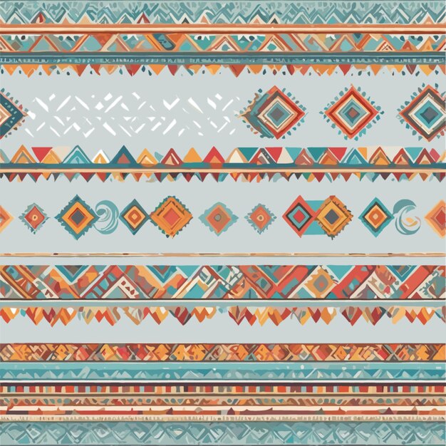 Vector aztec pattern vector on a white background