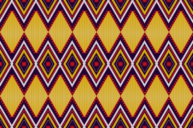 Vector aztec tribal geometric vector background seamless stripe pattern traditional ornament ethnic style