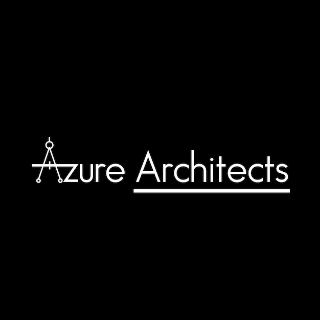 Вектор Дизайн логотипа azure architects