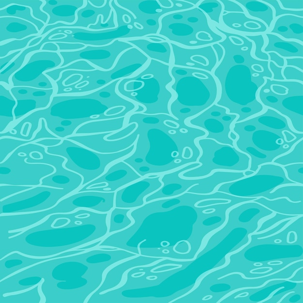 Azure shining water surface seamless pattern