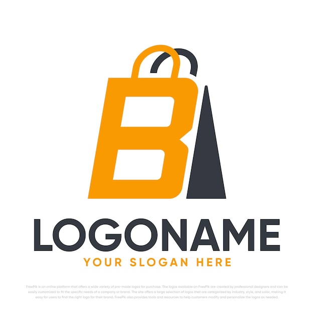 B bag logo design