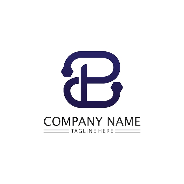 B letter and b logo design with modern concept icon letter b vector illustration template