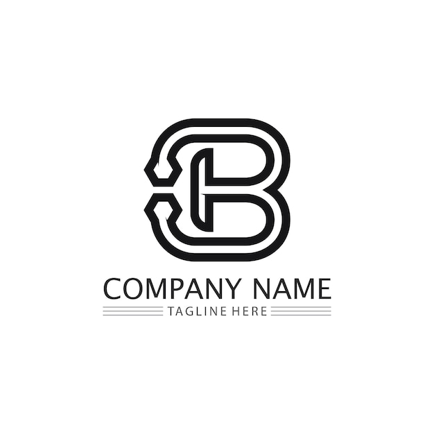 B letter en b logo-ontwerp met modern concept icon letter b vector illustratie sjabloon