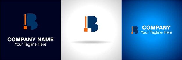 B 文字ロゴと B アルファベット ロゴ