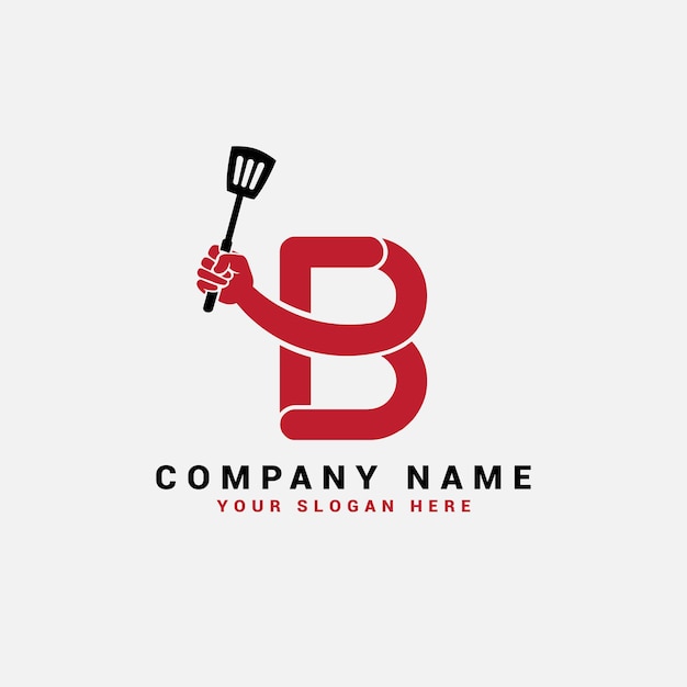 B Letter logo, b Food Letter logo