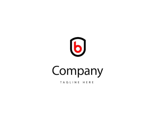Vettore logo della lettera b logo di tipo b per il business disegno dell'illustrazione del modello del logo della lettera b
