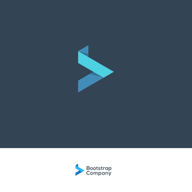 B letter logo blue company corporate