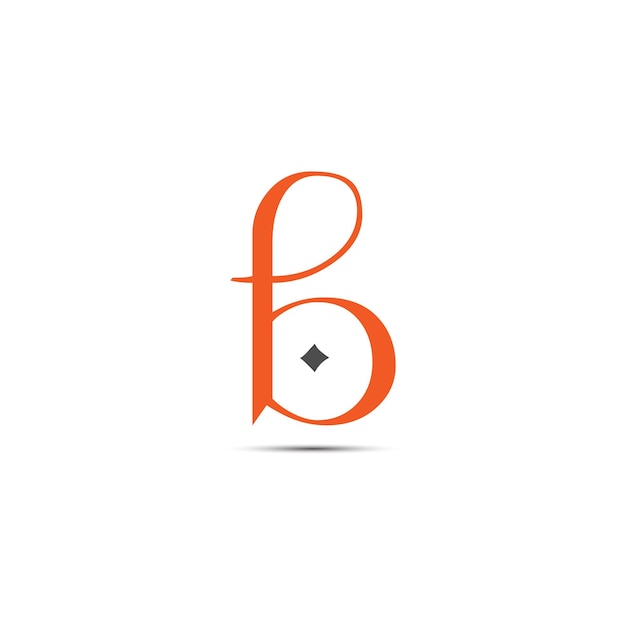 Vector b letter logo design style 1