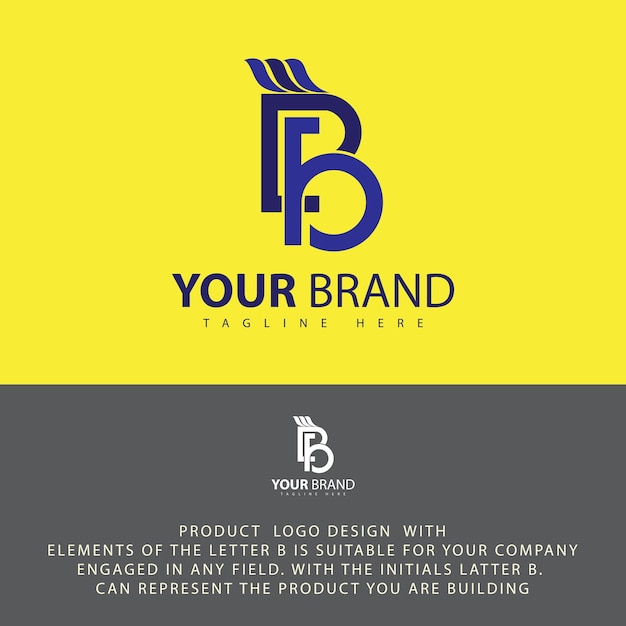 B letter logo design