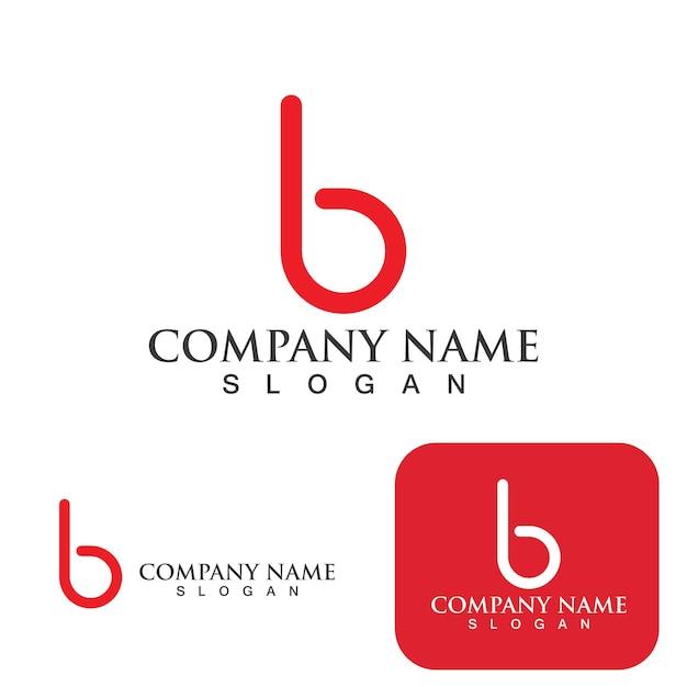 Векторная иллюстрация шаблона логотипа B Letter