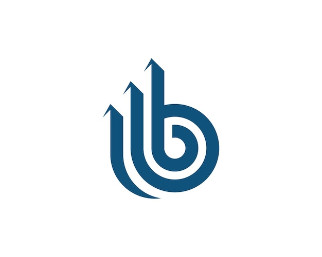 B Письмо Шаблон логотипа
