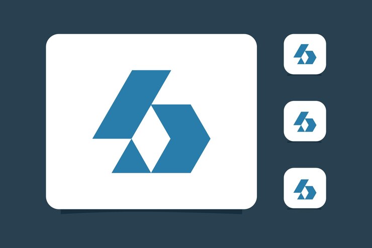 Vector b letter logo