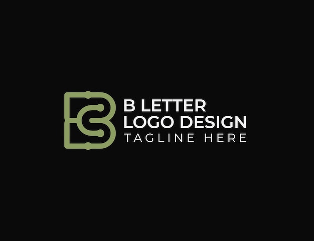 B letter medical logo design
