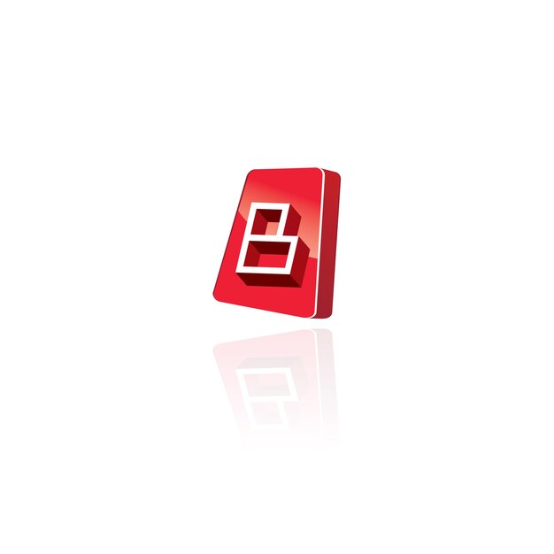 B letter template Design.