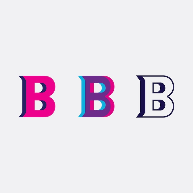 B letter vector illustration