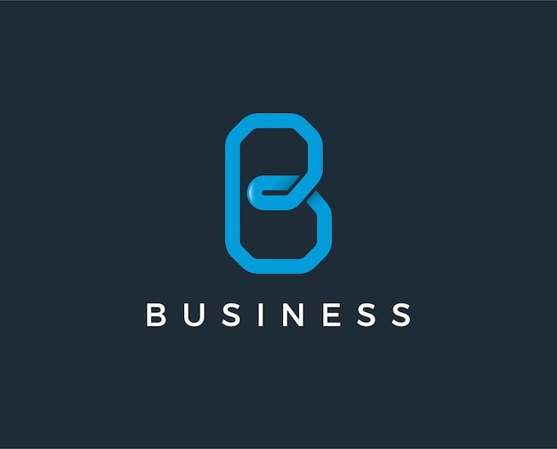B-logo. B-letterontwerp