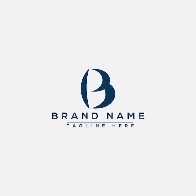 B Logo Design Template Vector Graphic Branding Element