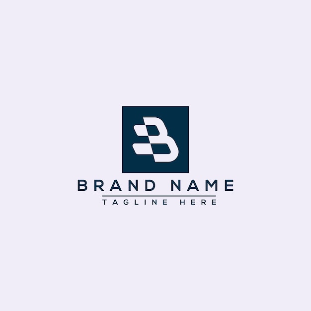 B Logo ontwerp sjabloon Vector grafische branding Element