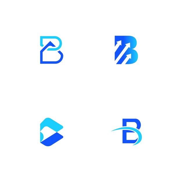 Vector b logo set template