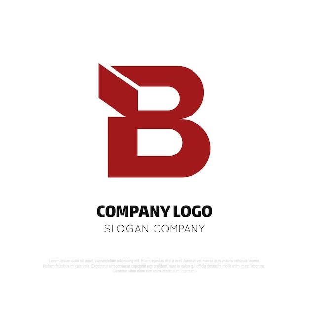 Vector b minimal logo